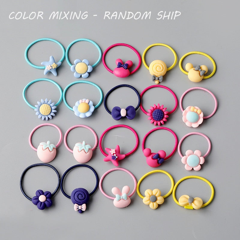 10/20 root children's Hair ring Headwear hair Korean version the cartoon headwear girl rubber band sweet cute Hair accessories