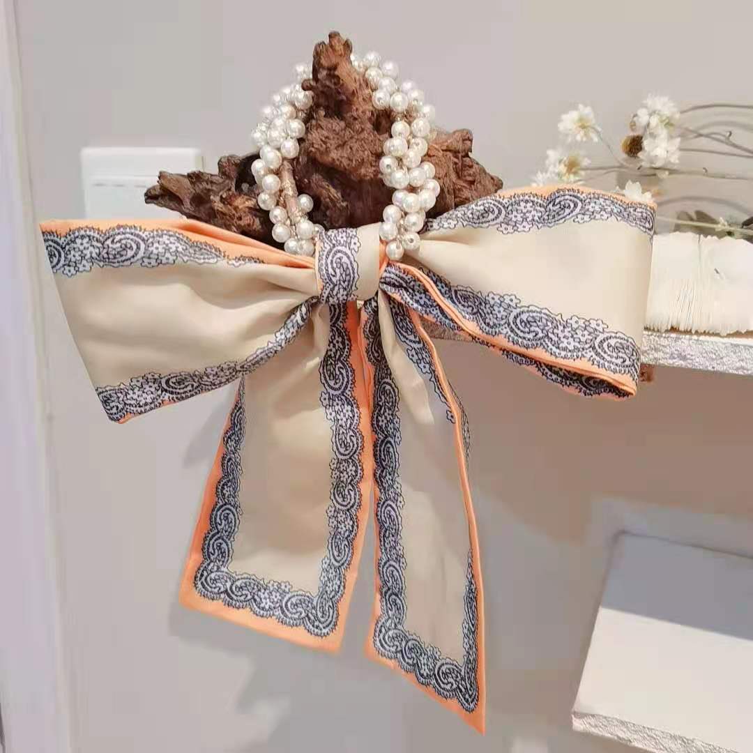 Retro Elegant Headband Fashion Women Simple Personality Bow Knot Winding Hair Rope Band Design Korean Girls Hair Accessories