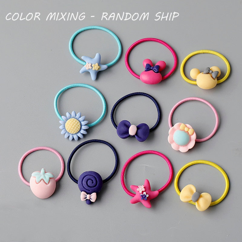 10/20 root children's Hair ring Headwear hair Korean version the cartoon headwear girl rubber band sweet cute Hair accessories