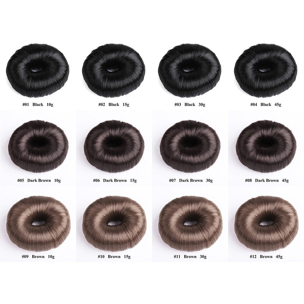 Fashion Elegant Women Ladies Girls Magic Hair Donut Hair Ring Bun Maker Hair Styling Tools Accessories