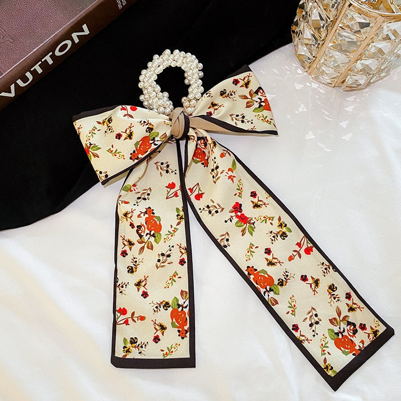 Retro Elegant Headband Fashion Women Simple Personality Bow Knot Winding Hair Rope Band Design Korean Girls Hair Accessories