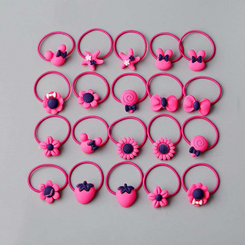10/20 root children's Hair ring Headwear hair Korean version the cartoon headwear girl rubber band sweet cute Hair accessories