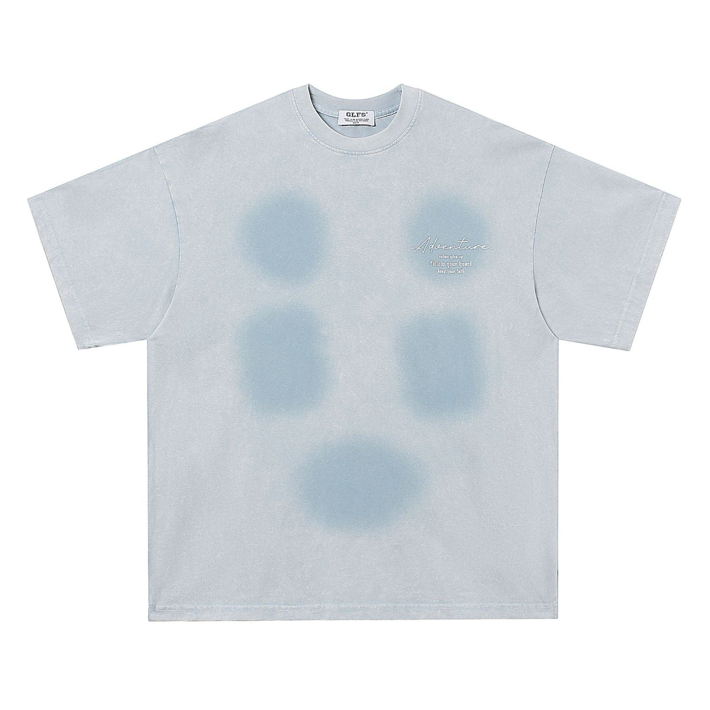 2025 T931 2025n Street 2025 Summer Neutral Wash Old Sputtering Premium Design Men's Loose Short Sleeve T-Shirt