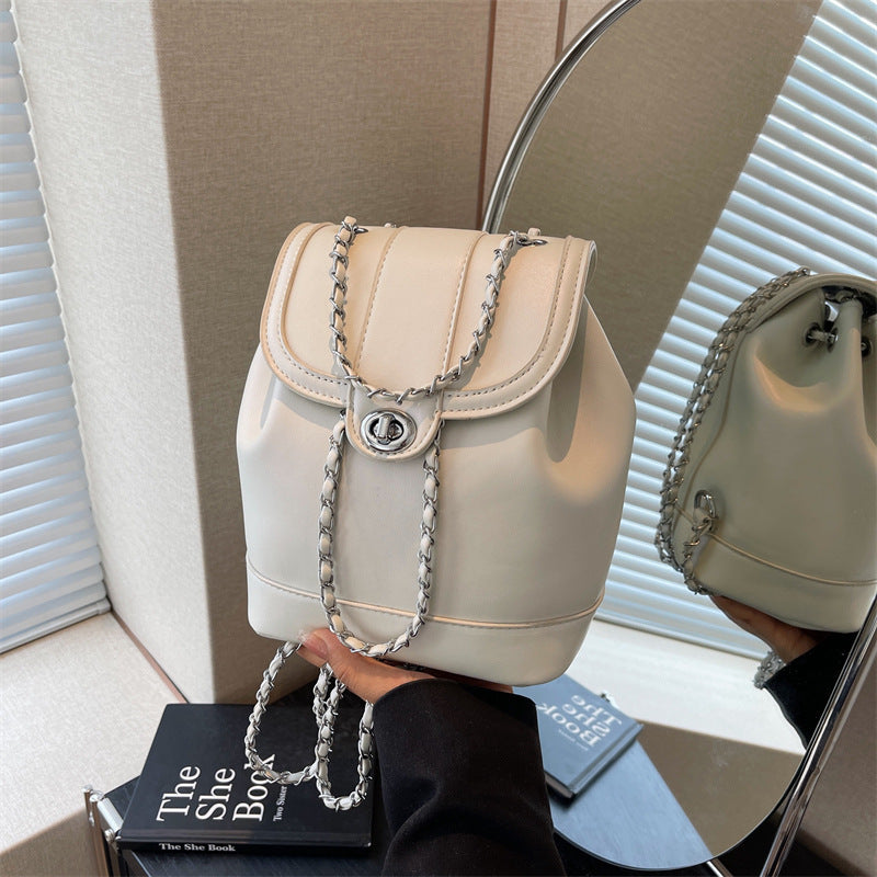 QGTAO 2025Korean version niche design mini Xiaoxiangfeng chain backpack women ins student versatile senior shoulder bag