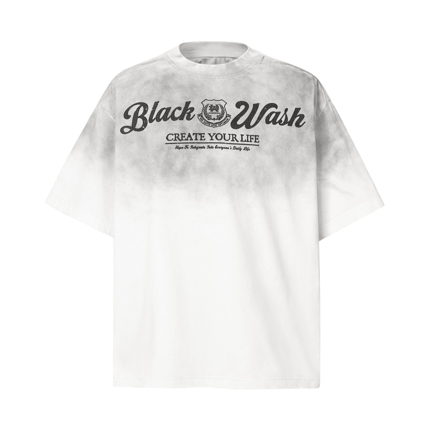 2025 9515 2025n Street 2025 Summer Letter Map Design Men's Spray Ma Liu Premium Sense Neutral Short Sleeve T-Shirt