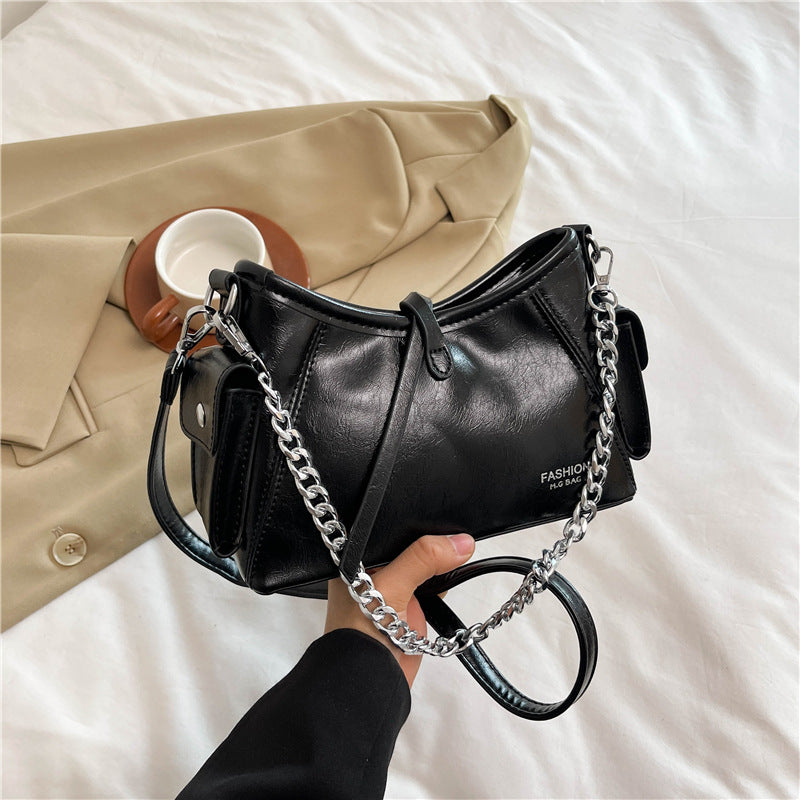 2025 Crossbody bag autumn and winter Korean version of high-end women's bag new fashionable and simple shoulder bag to work commuter bag women's wholesale