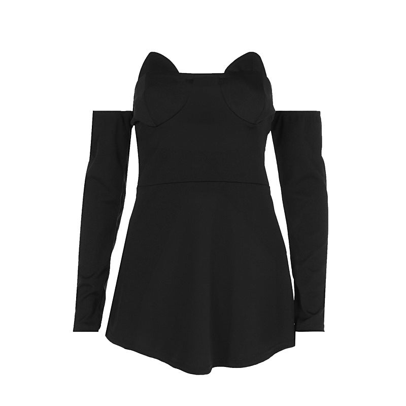 qgtao outfit inspo Women's Clothing 2024 Autumn New Fashion Elegant Slim Tube Top Backless Waist Tight Long Sleeve Dress Women