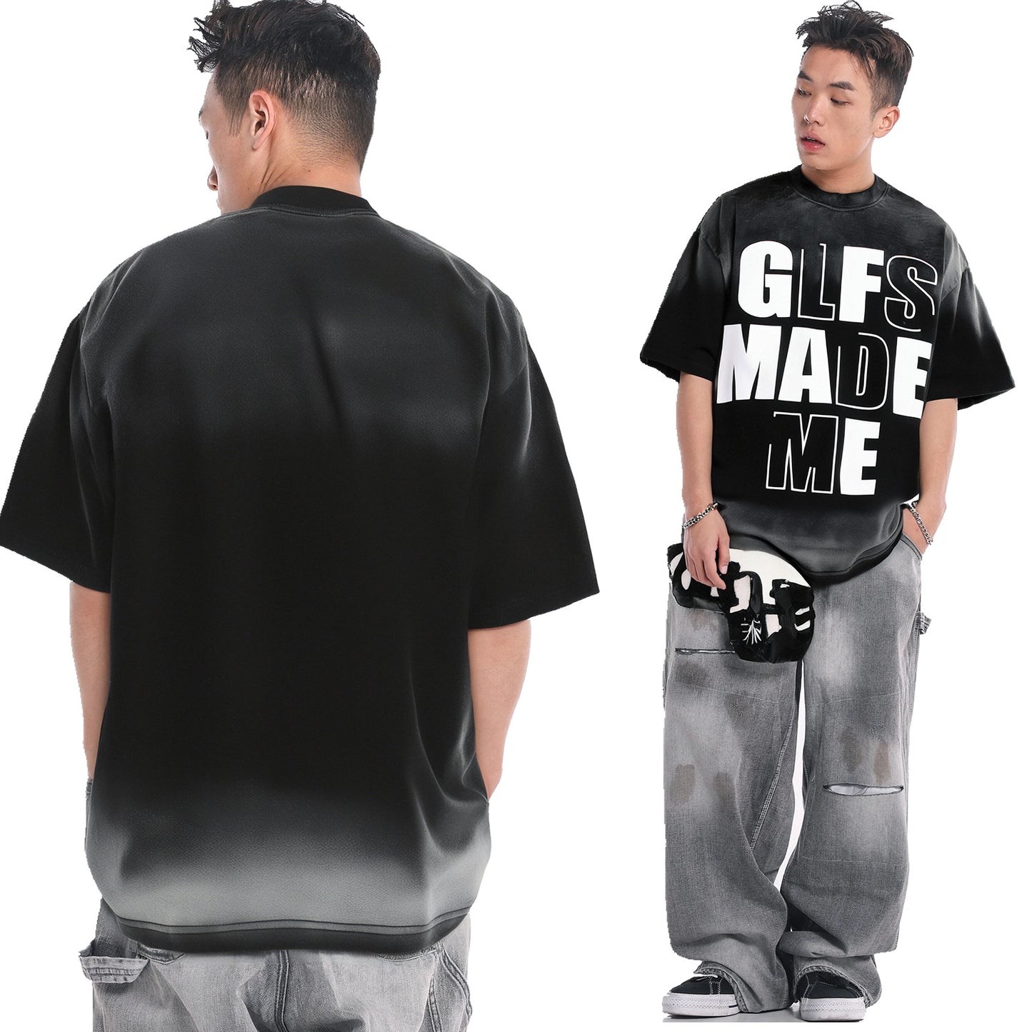 2025 T991 2025n street 2025 summer men's and women's washing high-end design men's old-fashioned loose short-sleeved T-shirt