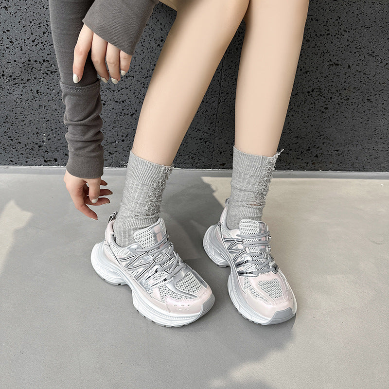 2025 Korean version of autumn trend dad shoes women's popular new soft-soled lightweight and versatile casual sports shoes I student trendy shoes women