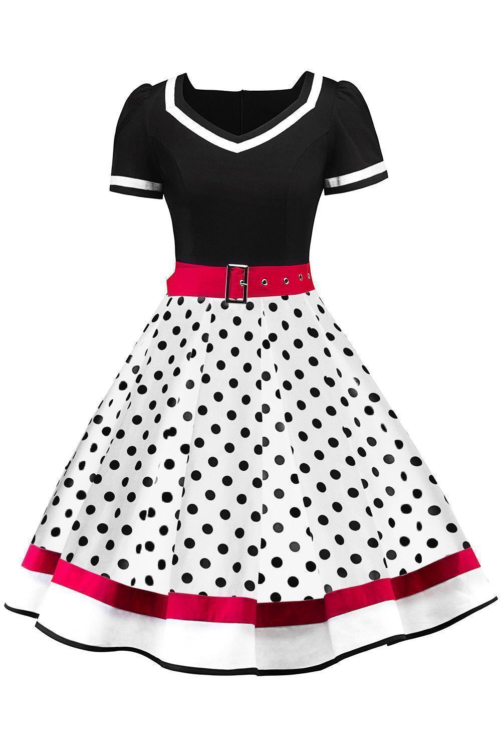 qgtao pop culture dress to impress Vintage Printed Dress Pettiskirt