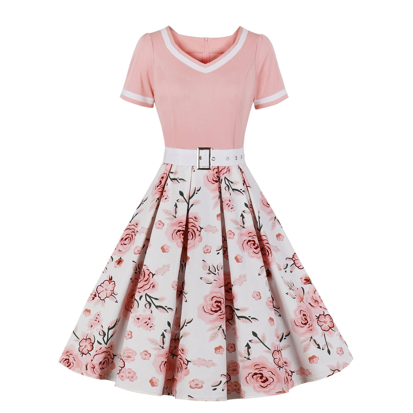 qgtao pop culture dress to impress Vintage Printed Dress Pettiskirt