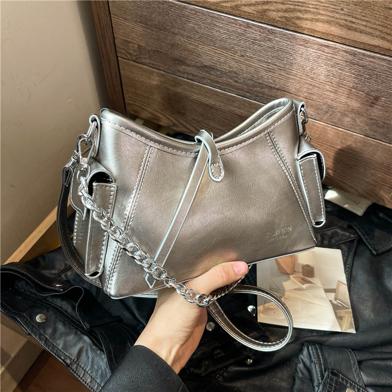 2025 Crossbody bag autumn and winter Korean version of high-end women's bag new fashionable and simple shoulder bag to work commuter bag women's wholesale