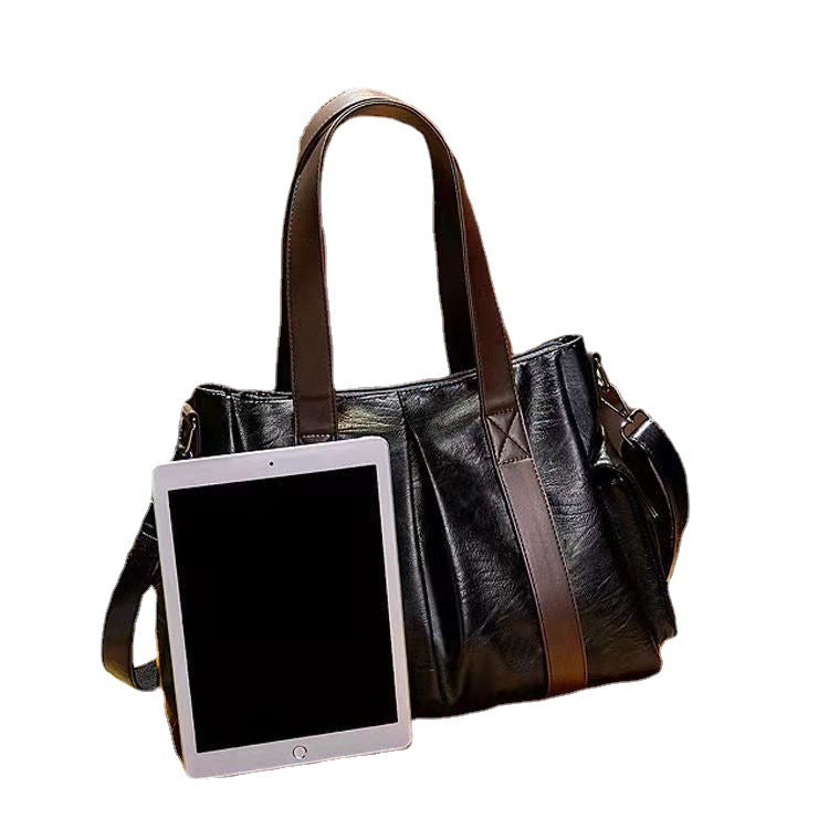 2025 Mommy bag women's casual messenger shoulder bag fashionable versatile commuter handbag simple and lightweight large-capacity bag