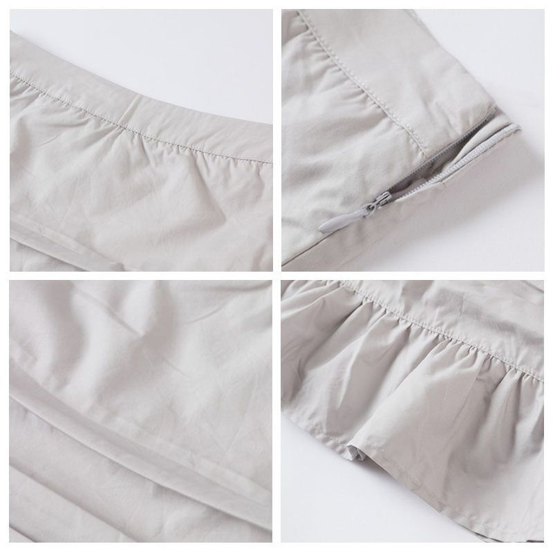 High-waisted fishtail skirt for women's summer new high-waisted thin lotus leaf edge a-word pleated hip-wrapped skirt for children's summer