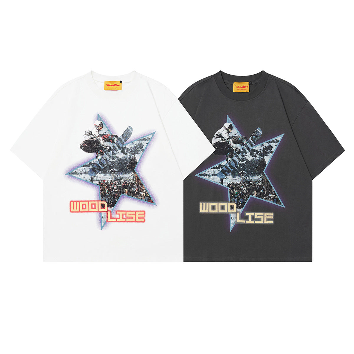2025 WT397 2025n Street Tide 2025 Summer Couple Trend Premium Sense Skateboard Design Men's Loose Short Sleeve T-Shirt