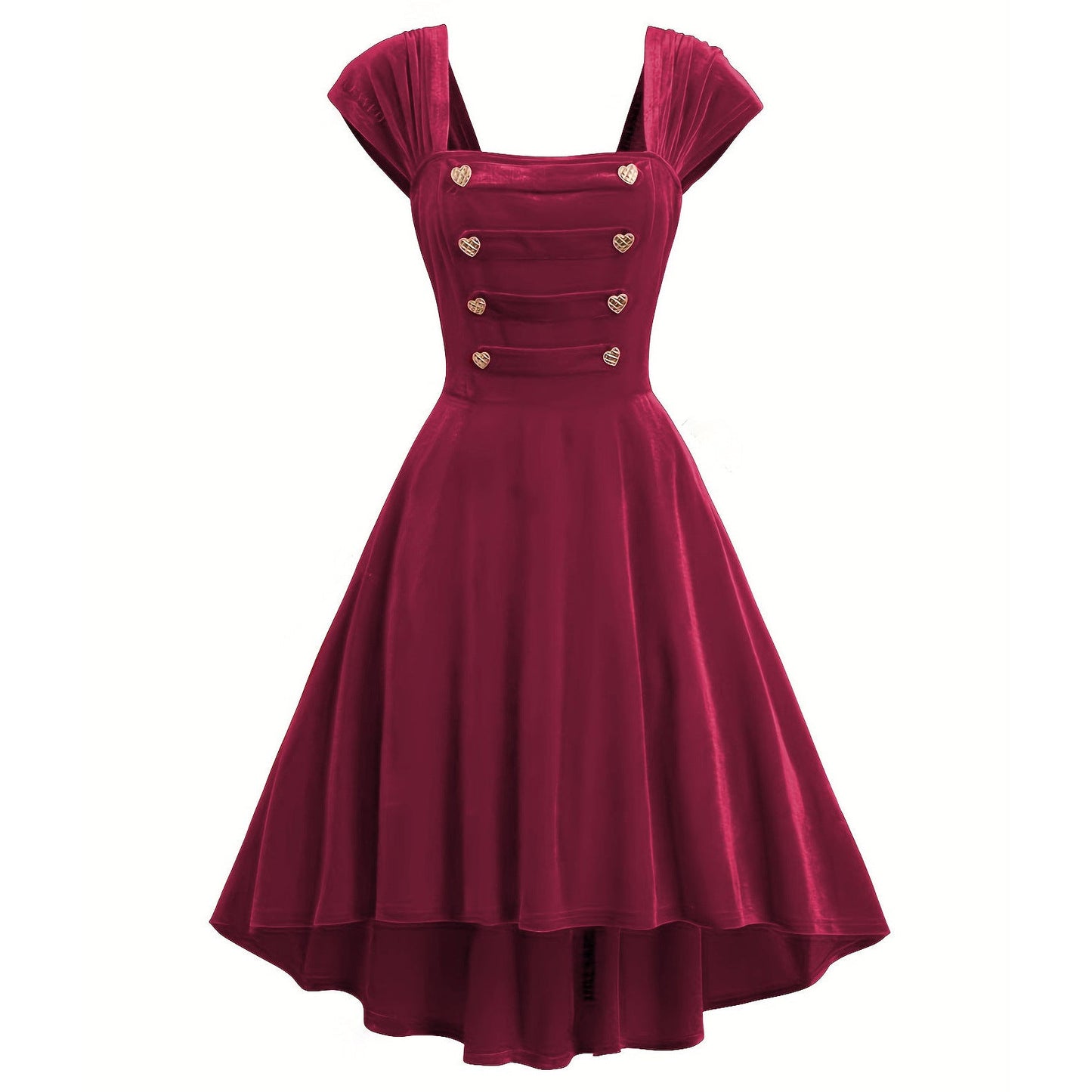 qgtao dress Women's Lolita Princess Dress Court Style Vest Skirt High Waist Temperament Retro Dress