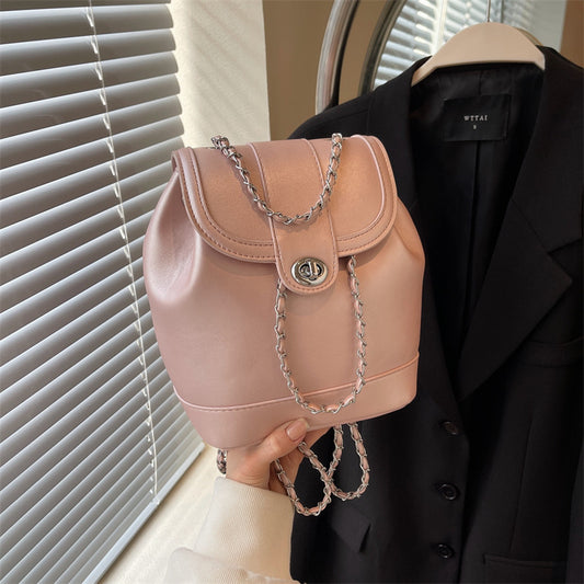 QGTAO 2025Korean version niche design mini Xiaoxiangfeng chain backpack women ins student versatile senior shoulder bag