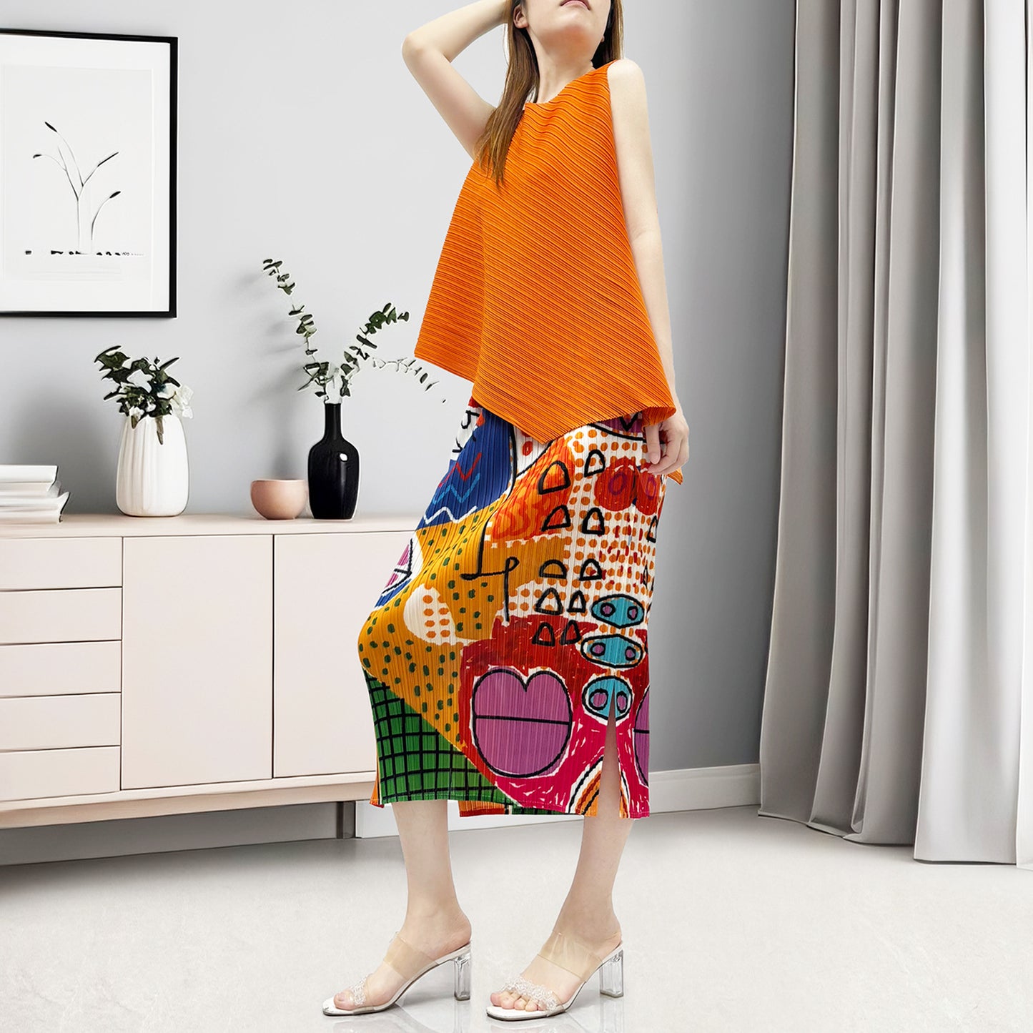 Shenzhen Nanyou women's summer set, two-piece set, high-end temperament, commuting versatile, three-house hot sale, with a complete set of tide