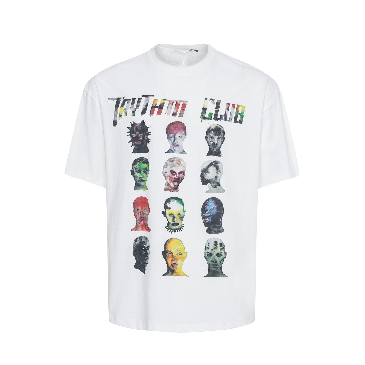 2025 27170 2025n Street 2025 Summer Vintage Alien High Sense Small Collar Design Men's Loose Short Sleeve T-Shirt