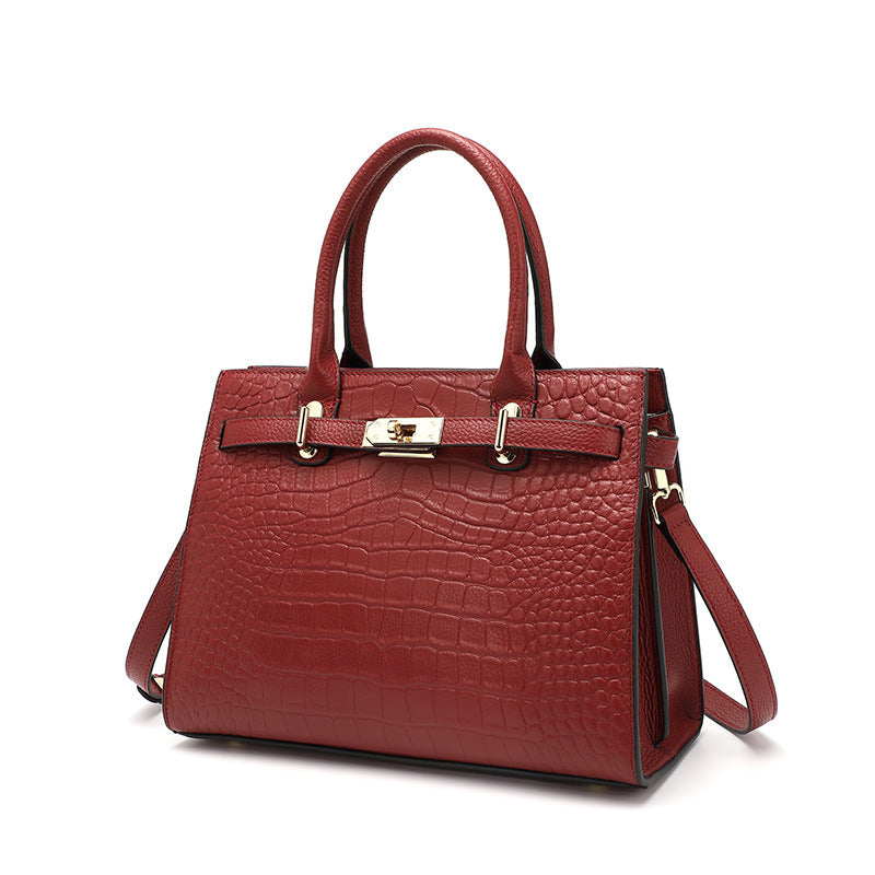 2025 Large capacity bag women's 2021 new women's leather handbag crossbody wedding shoulder bag high sense mother bag