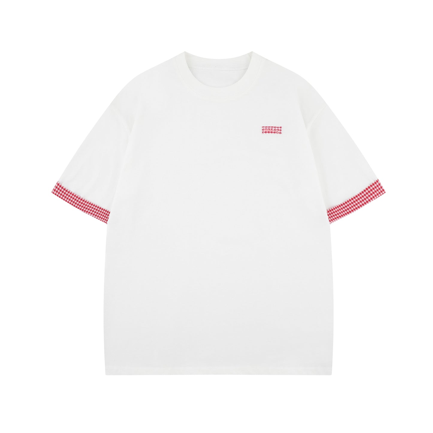 2025 1219 2025n Street 2025 Summer Men's and Women's Deconstruction Premium Splicing Loose Design Men's Short Sleeve T-Shirt