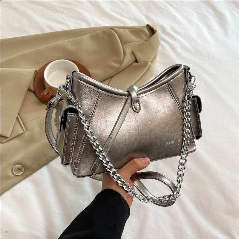 2025 Crossbody bag autumn and winter Korean version of high-end women's bag new fashionable and simple shoulder bag to work commuter bag women's wholesale