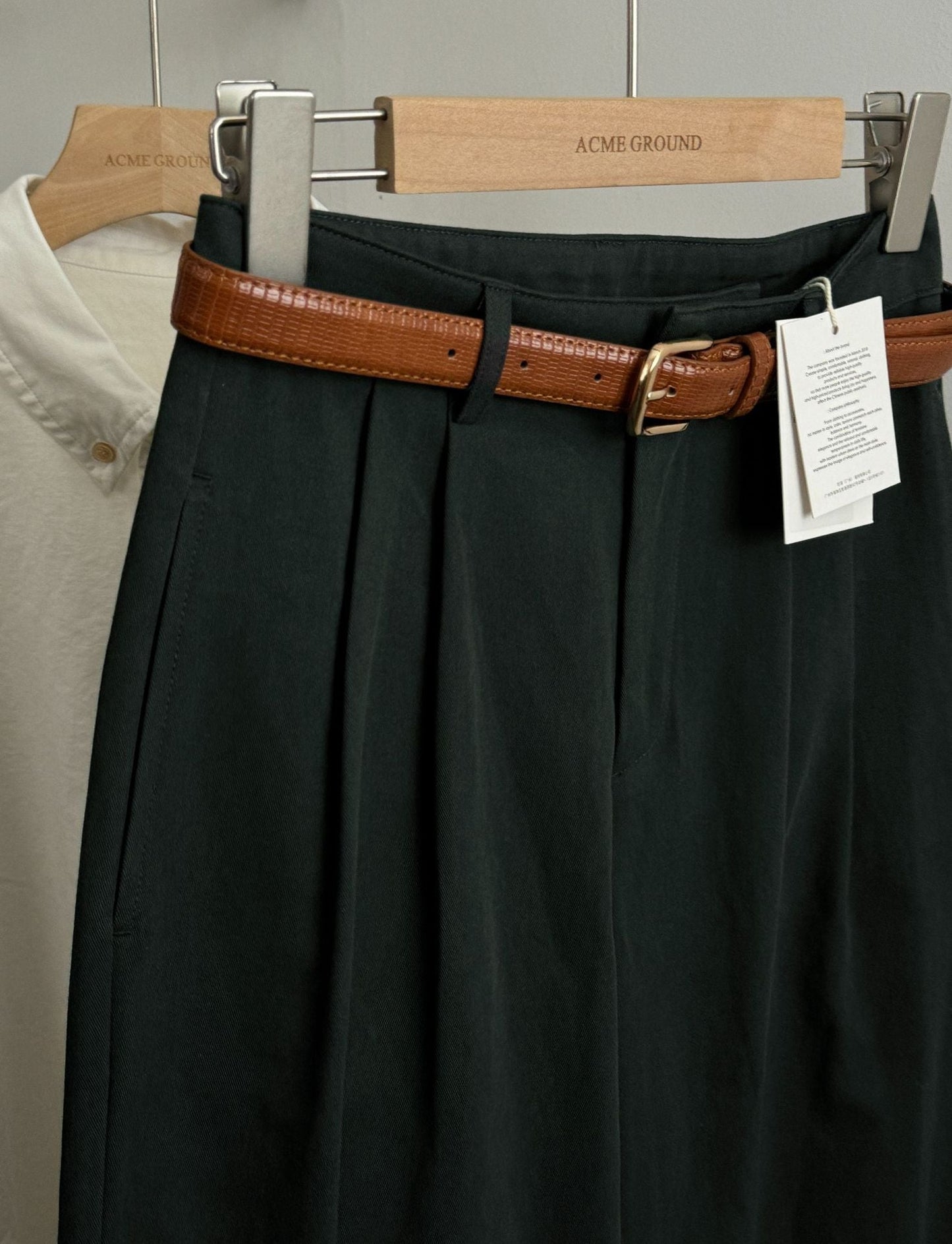 qgtao suede jacket outfit Classic High Waist Simple Casual Pants Women's Autumn New Korean Style Slimming Loose Straight Pants