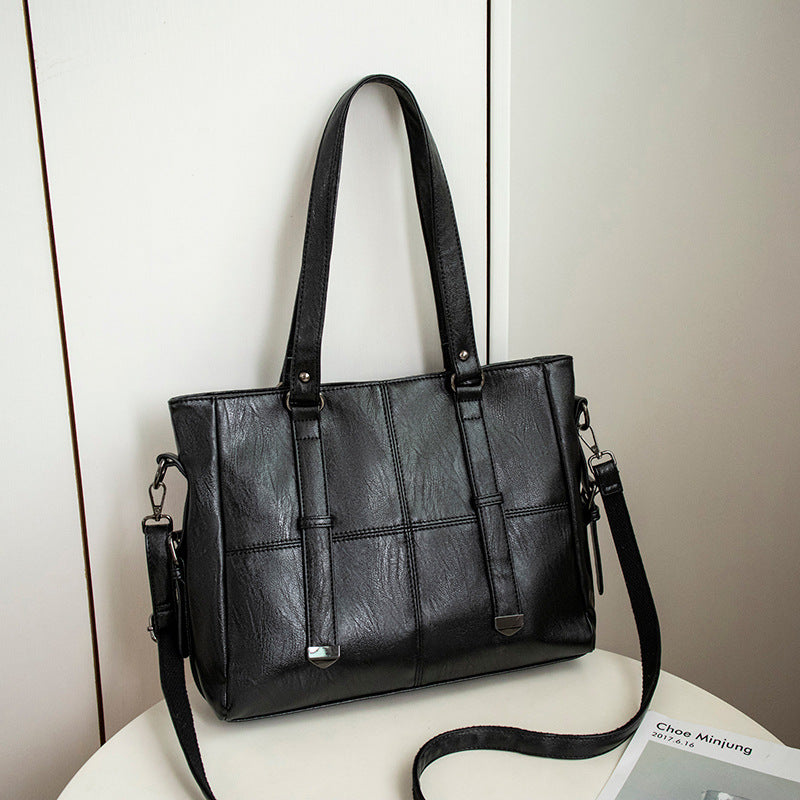 2025 Women's bag popular new women's bag fashionable and versatile New tote bag large-capacity shoulder bag mother and child messenger bag
