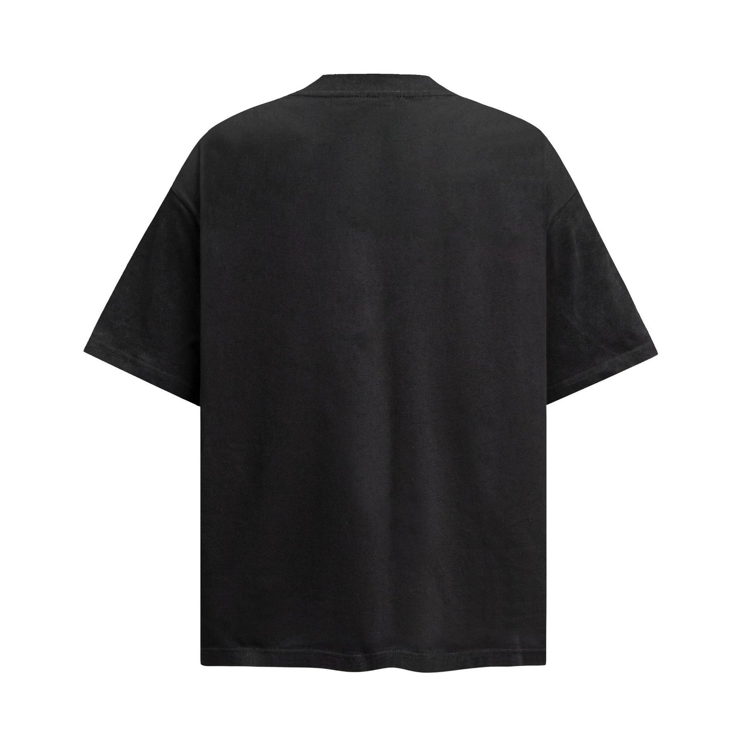 2025 6095 2025n street 2025 summer retro letter bead print design high-end men's loose short-sleeved T-shirt