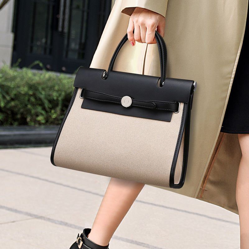 2025 Tote bag women's bag, simple commuter large-capacity handbag, fashionable versatile shoulder bag, high-end women's bag can be messaged