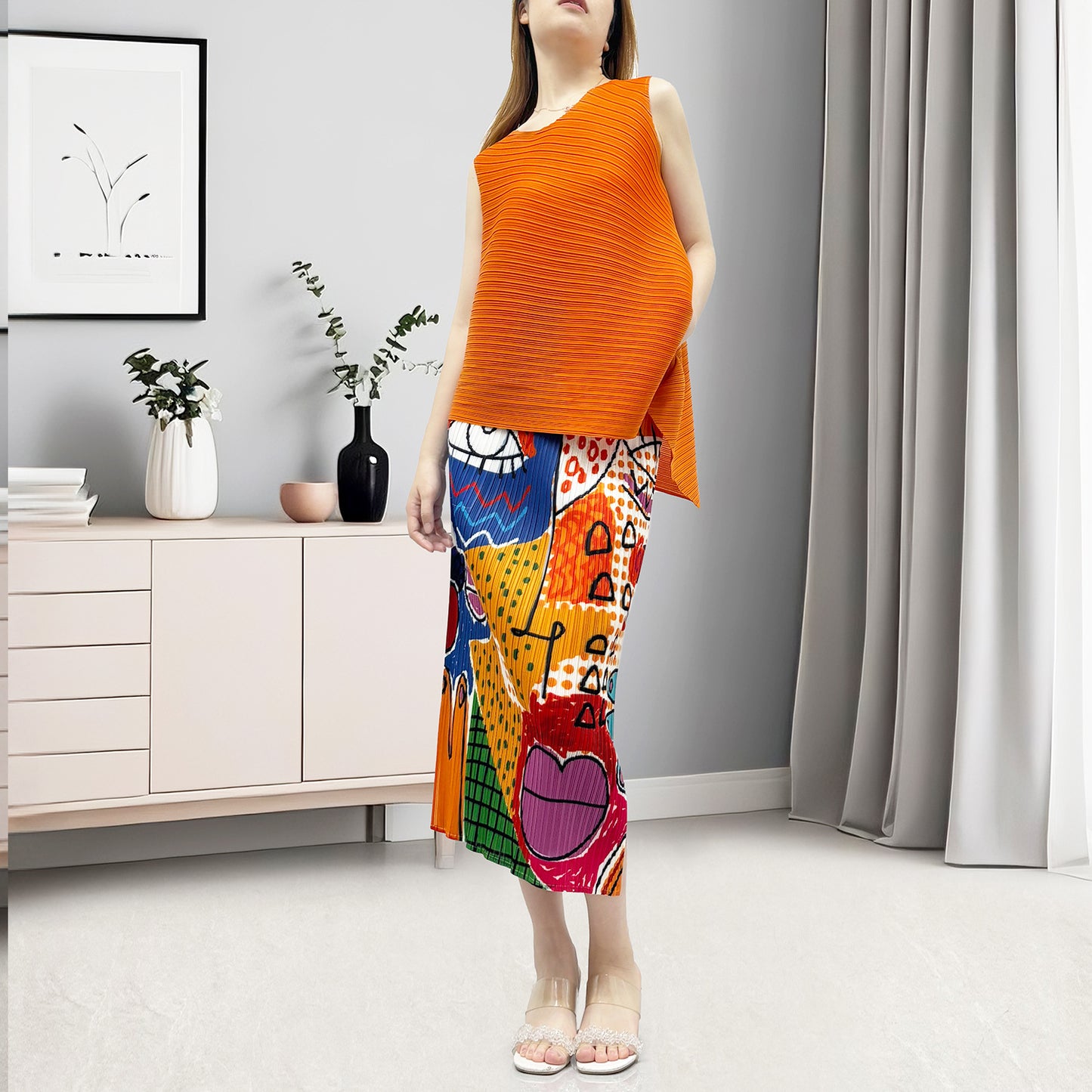 Shenzhen Nanyou women's summer set, two-piece set, high-end temperament, commuting versatile, three-house hot sale, with a complete set of tide