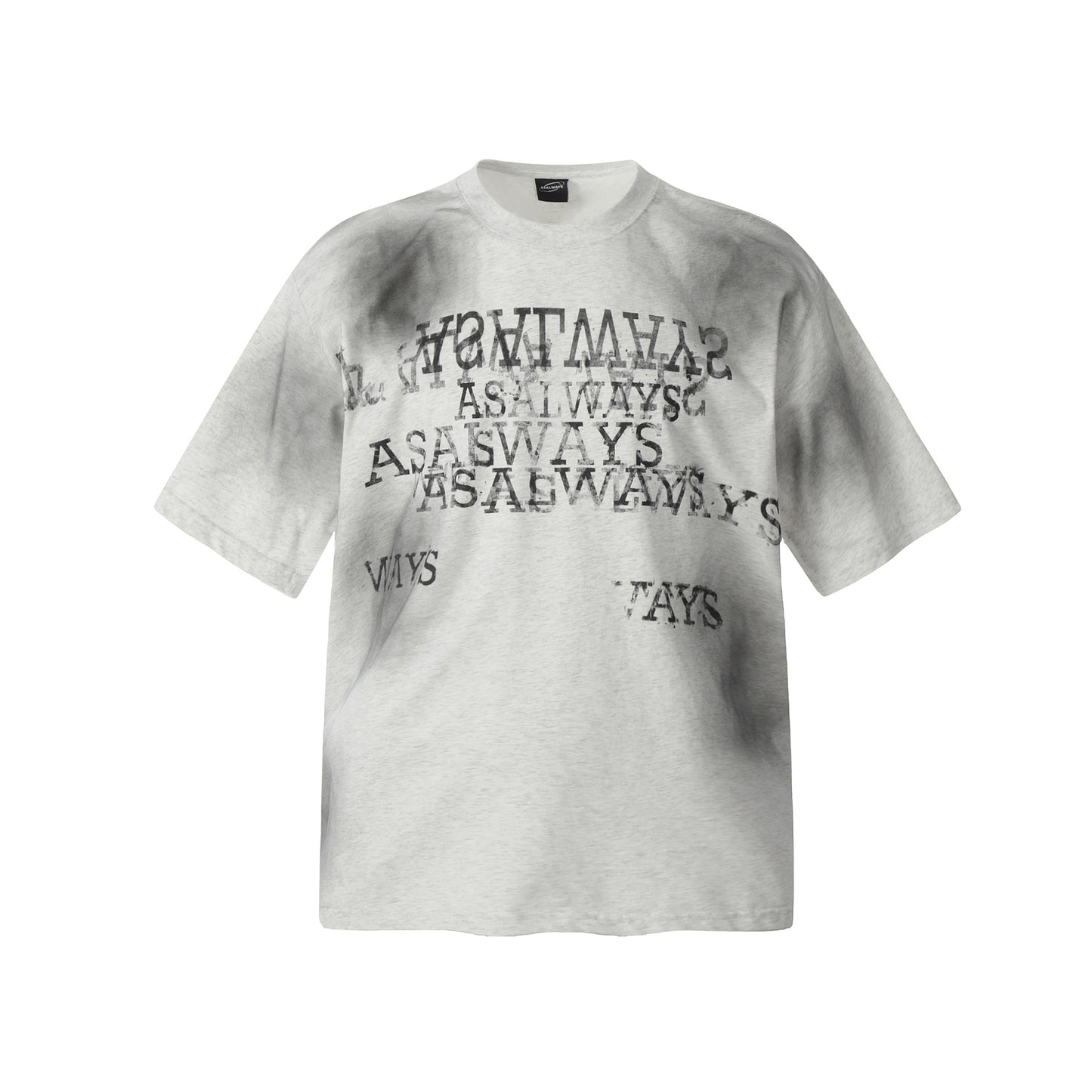 2025 F6622 2025n Street Vintage 2025 Summer Dirty Spray Letter Design Premium Men's Loose Short Sleeve T-Shirt