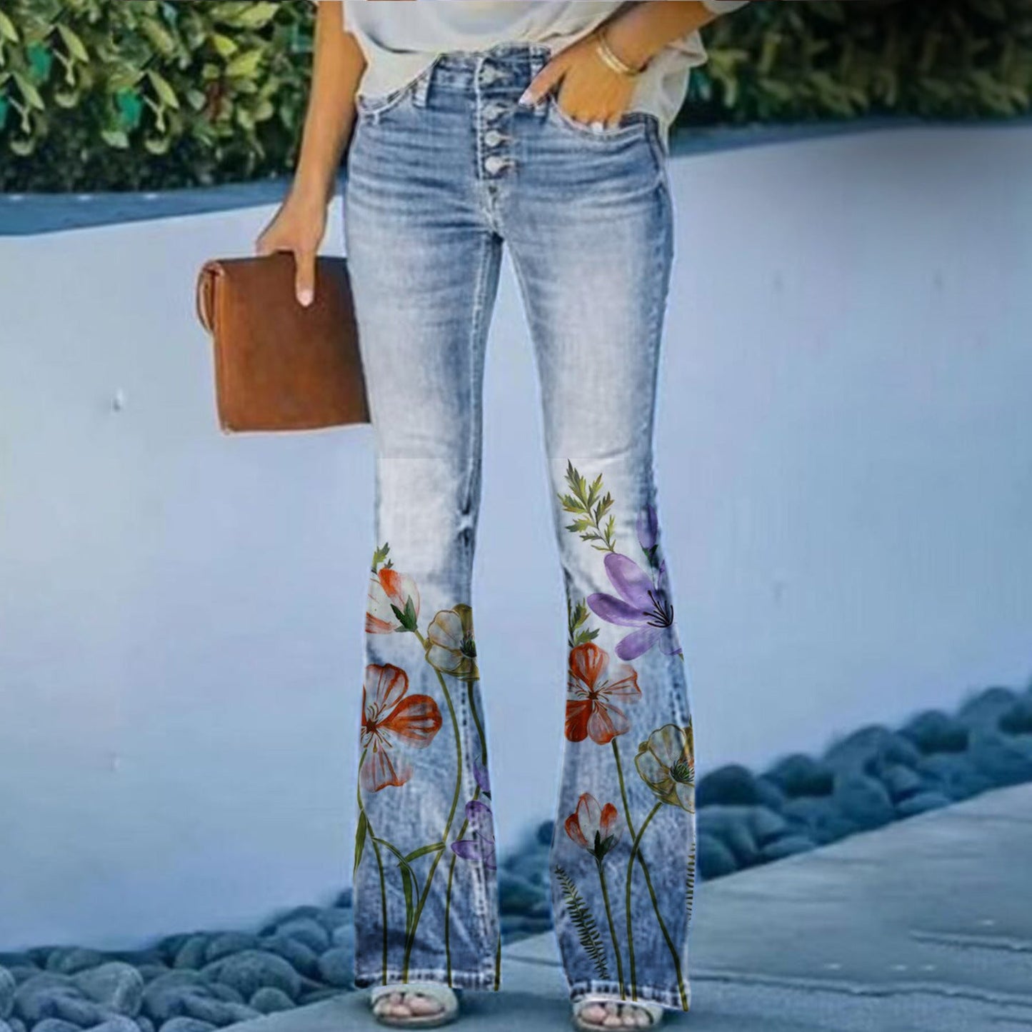 qgtao fall outfits women 2024 New High Street Fashion Casual Women's Popular 3D Pattern Printed Casual Pants