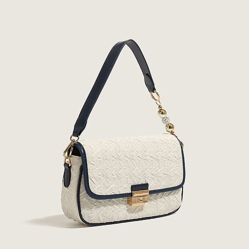 2025 Women's bag new Korean version trendy fashion versatile personality PU picofarad stick armpit bag, retro portable shoulder bag women