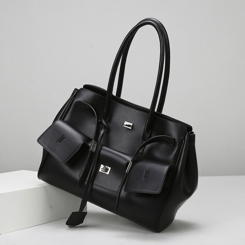 2025 Tote bag fashion large-capacity women's bag New hot-selling simple commuter bag high-end shoulder bag women