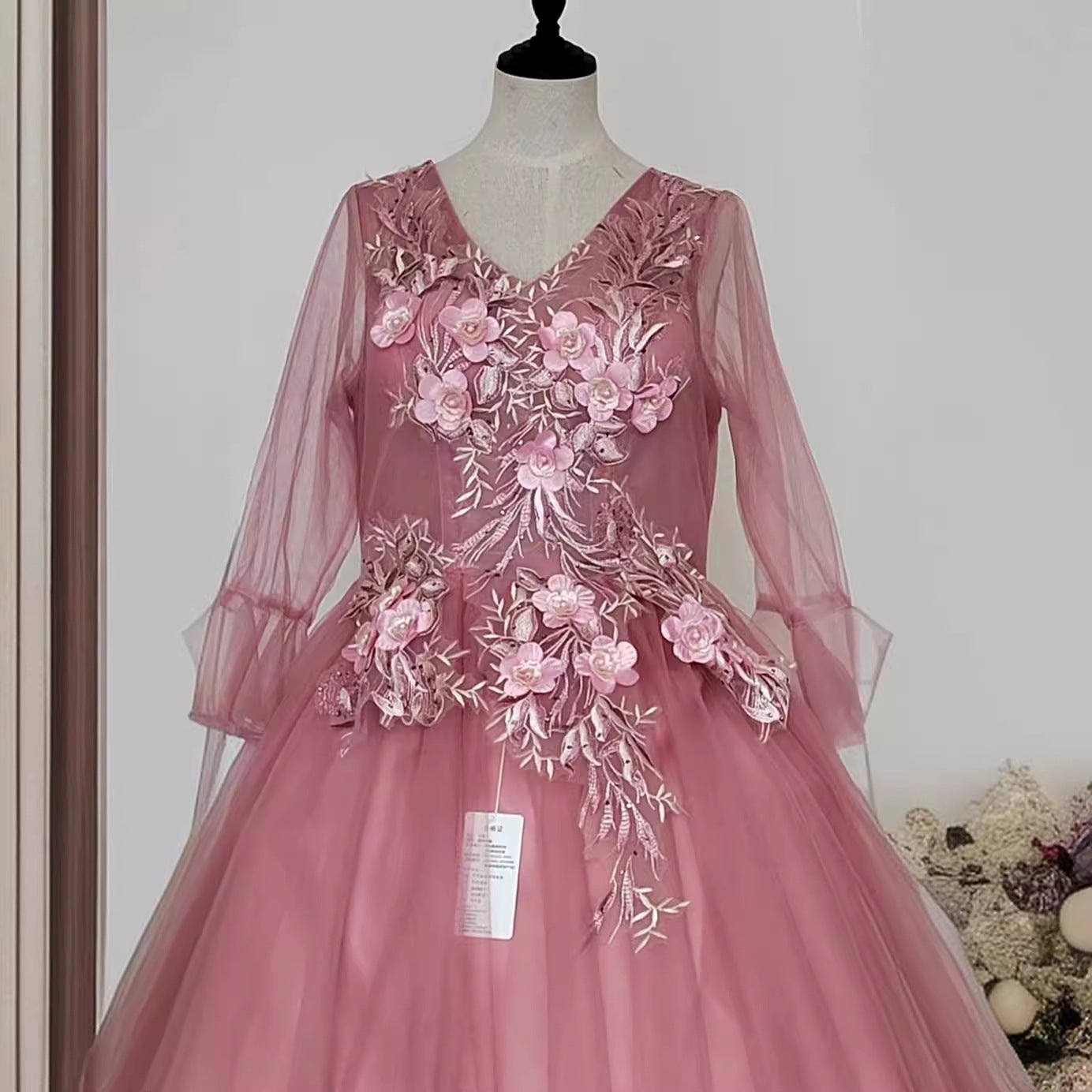 2025Color yarn new host performance student vocal solo art test clothing tutu skirt long evening dress women