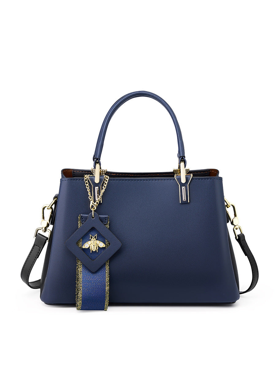 2025 Large capacity bag women's 2023 new leather women's bag middle-aged atmospheric mother bag red wedding bag handbag women