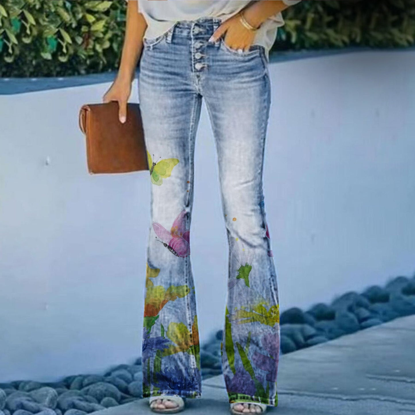 qgtao fall outfits women 2024 New High Street Fashion Casual Women's Popular 3D Pattern Printed Casual Pants