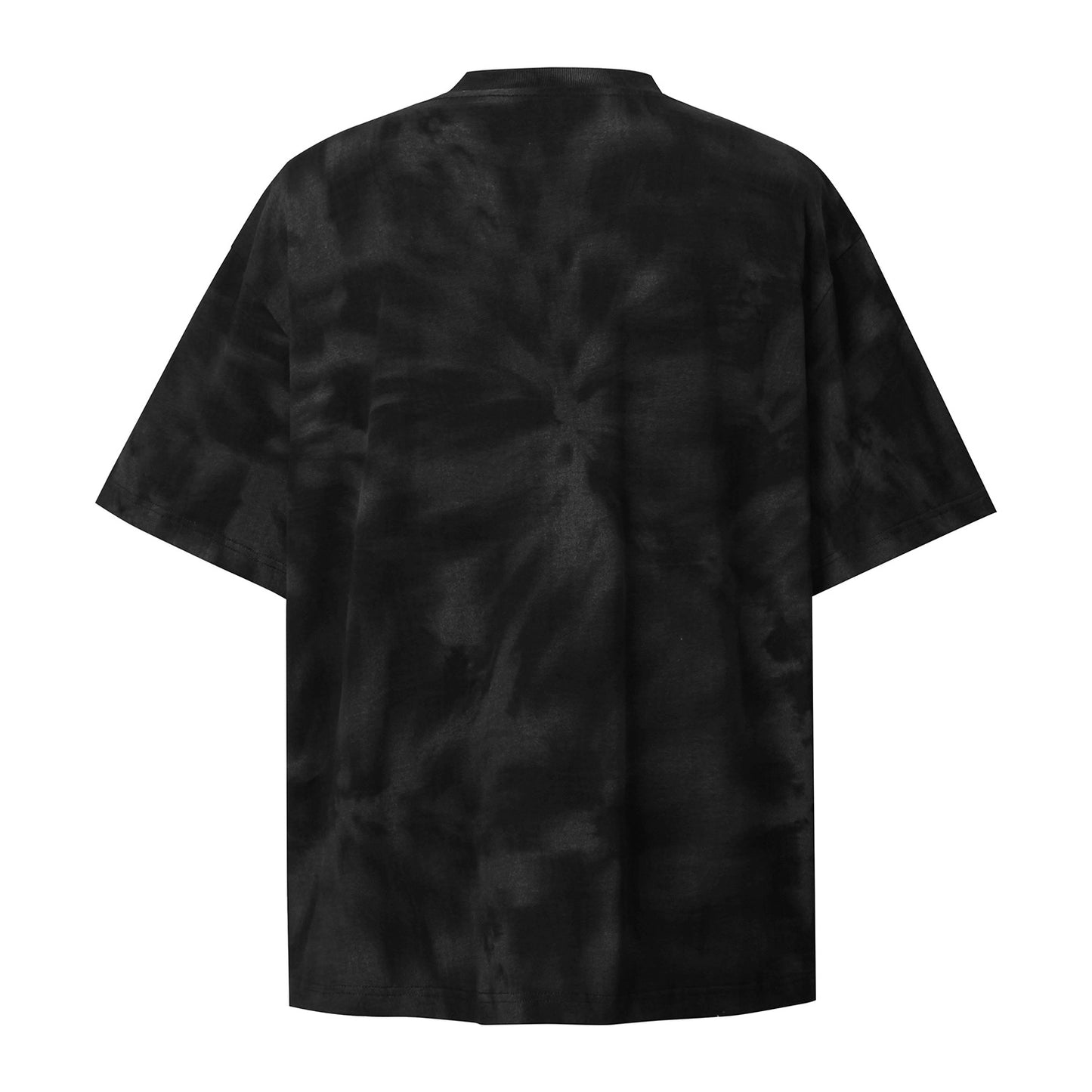 2025 8598 2025n Street 2025 Summer Letter Embroidery Design Men's Tie-Dyeing Premium Sense Neutral Short Sleeve T-Shirt
