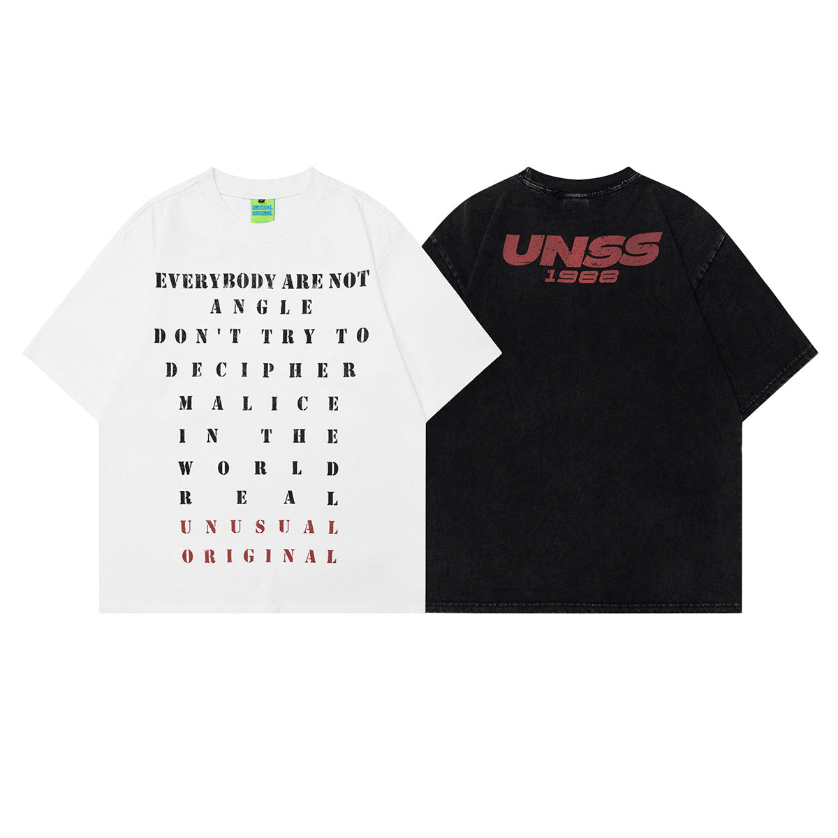 2025 T1083 2025n street 2025 summer alphabet map washed and old high-end design men's loose round short sleeves T