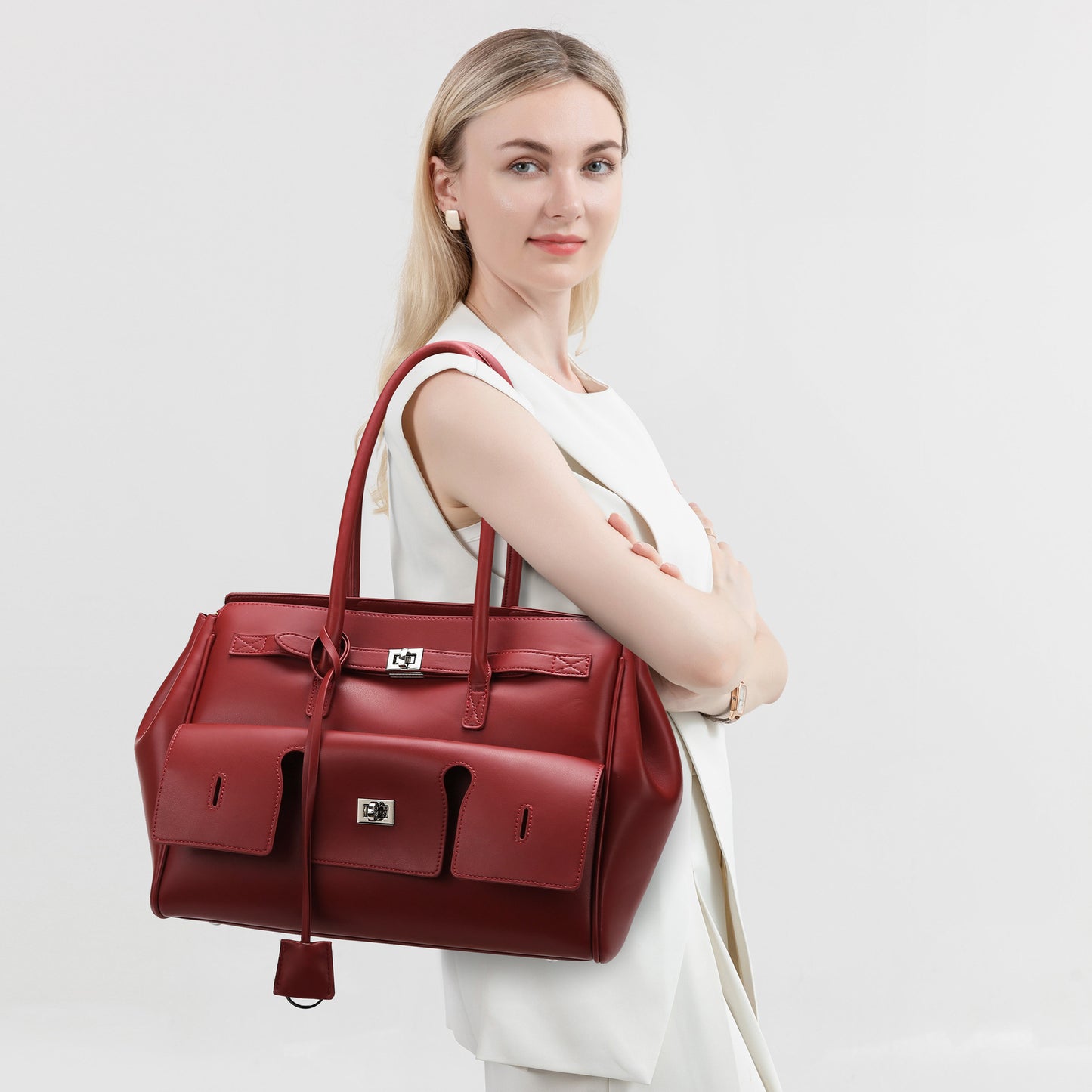 2025 Tote bag fashion large-capacity women's bag New hot-selling simple commuter bag high-end shoulder bag women