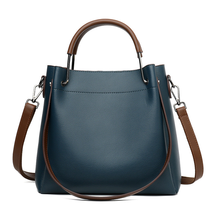2025 Bucket bag women's new fashion shoulder bag spring versatile messenger bag large capacity commuter handbag