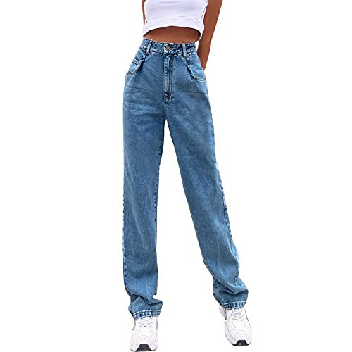 2025 Cross-border 2021 new women's pants ins British style retro brown high-waisted elastic slightly pulled jeans women's jeans