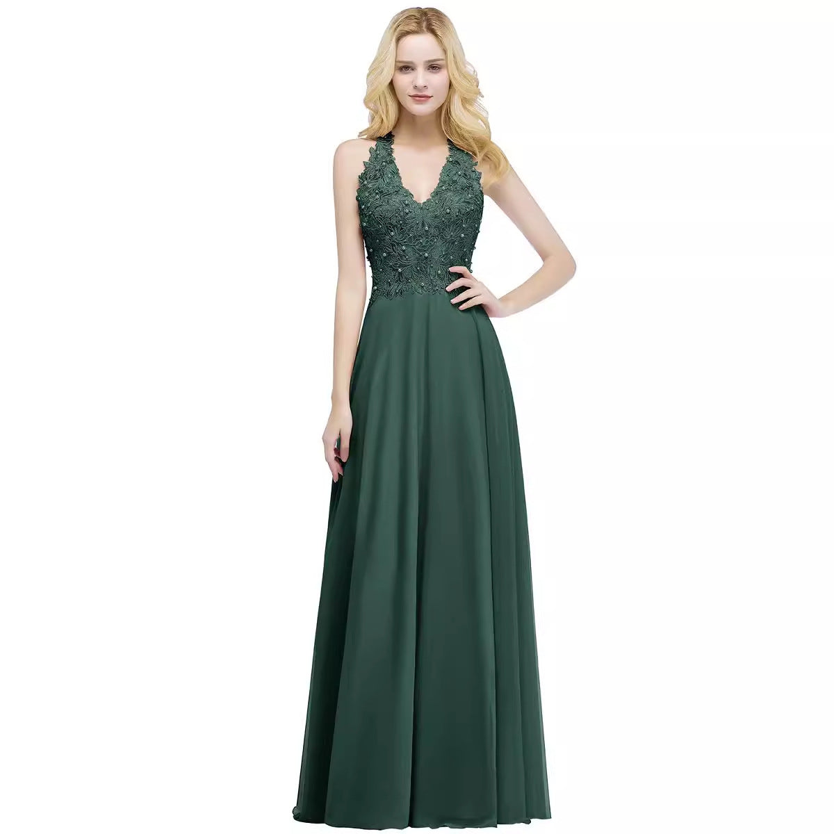 2025supply spring and summer new dress sexy backless dignified long evening dress