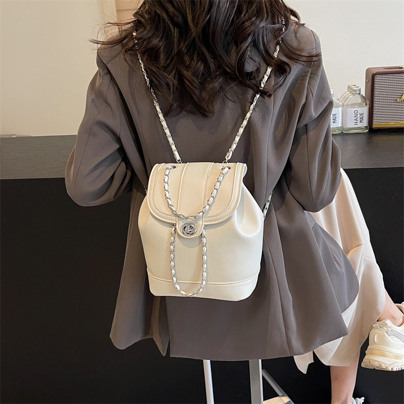 QGTAO 2025Korean version niche design mini Xiaoxiangfeng chain backpack women ins student versatile senior shoulder bag