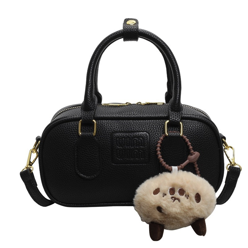 2025 Bag Women's popular New Retro Handbag Simple Textured Shoulder Bag Fashion Versatile Premium Messenger Bag