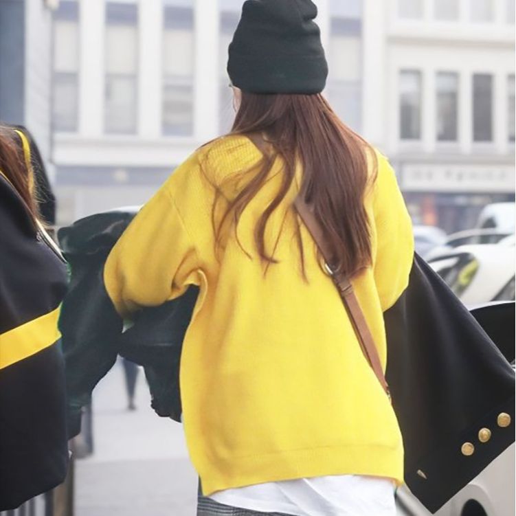 casual style autumn suit soft waxy candy-colored sweater versatile fashion new wide-leg pants two-piece set for women