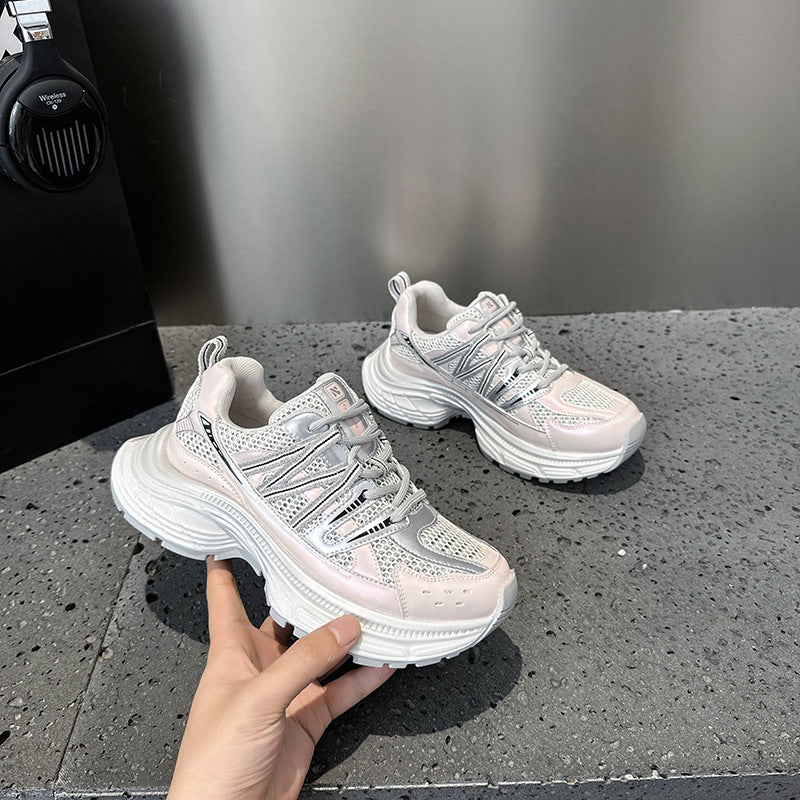 2025 Korean version of autumn trend dad shoes women's popular new soft-soled lightweight and versatile casual sports shoes I student trendy shoes women