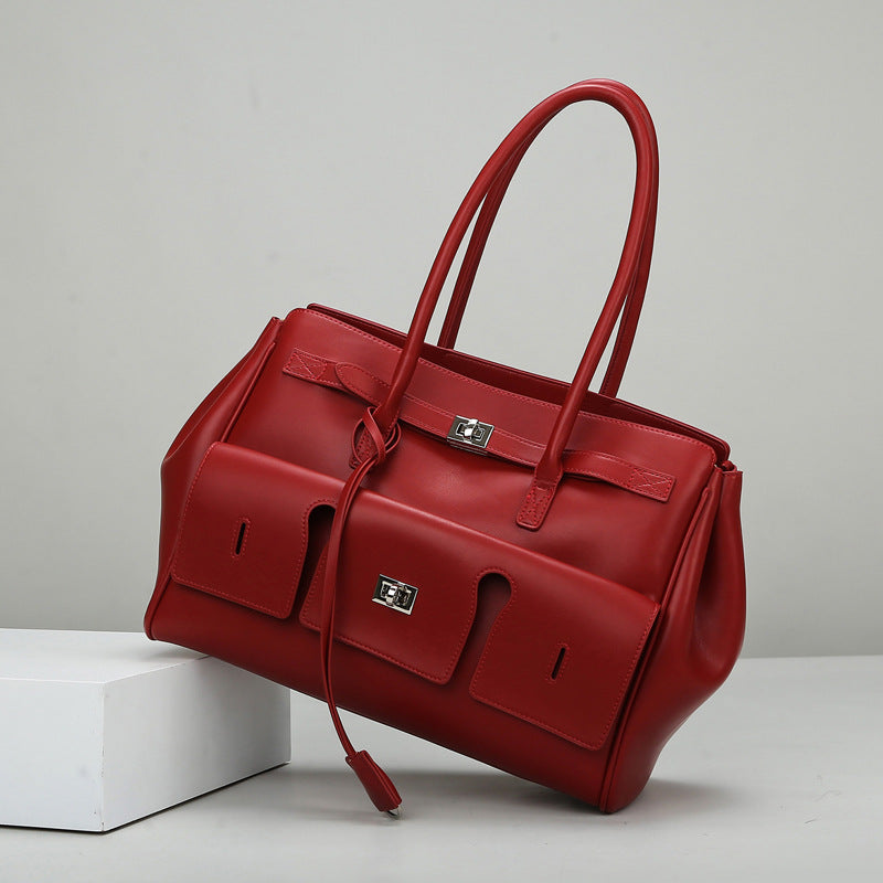 2025 Tote bag fashion large-capacity women's bag New hot-selling simple commuter bag high-end shoulder bag women