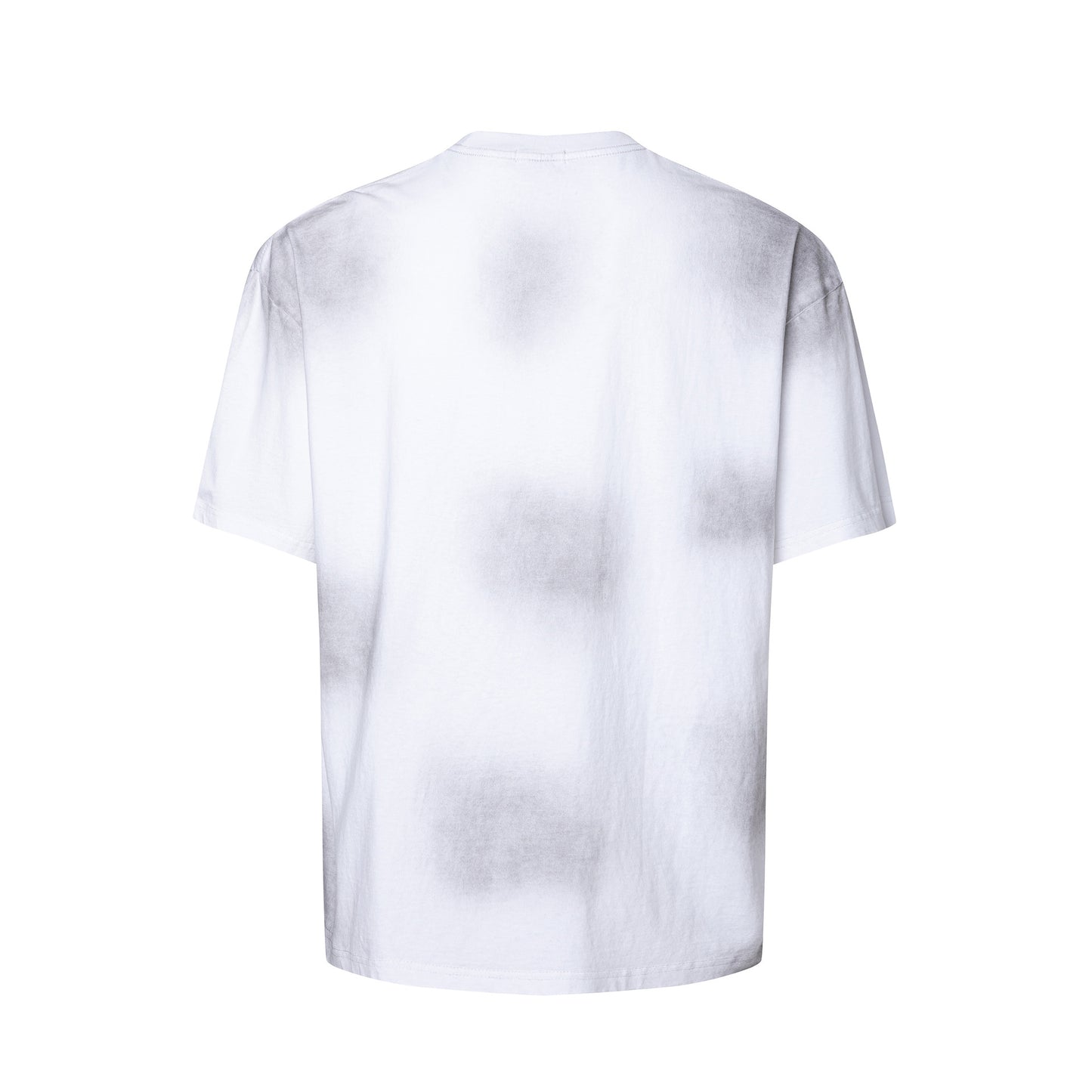 2025 27140 2025n Street 2025 Summer Neutral Spray High Sense Small Neck Design Men's Loose Short Sleeve T-Shirt